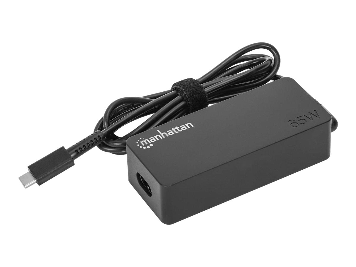 MANHATTAN USB-C Power Delivery Laptop-Netzteil 65 W Vorderansicht