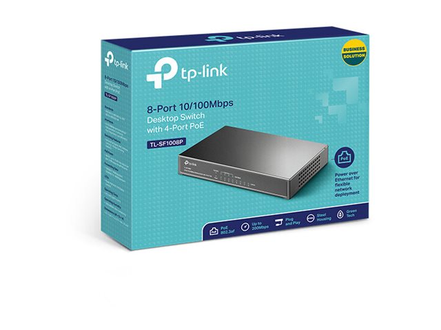 TP-LINK TL-SF1008P 8-Port Switch Vorderansicht