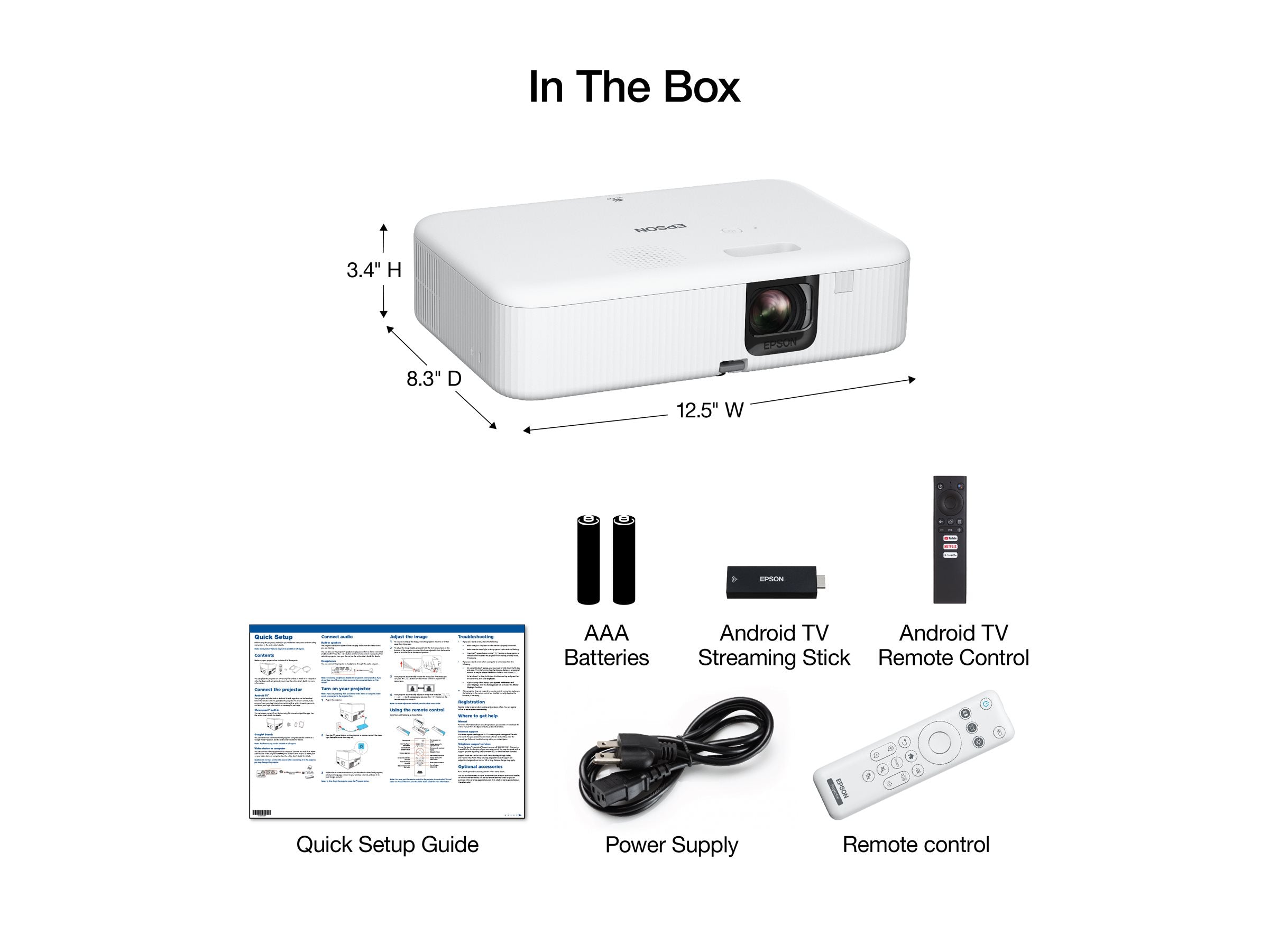EPSON CO-FH02 Projector Vorderansicht