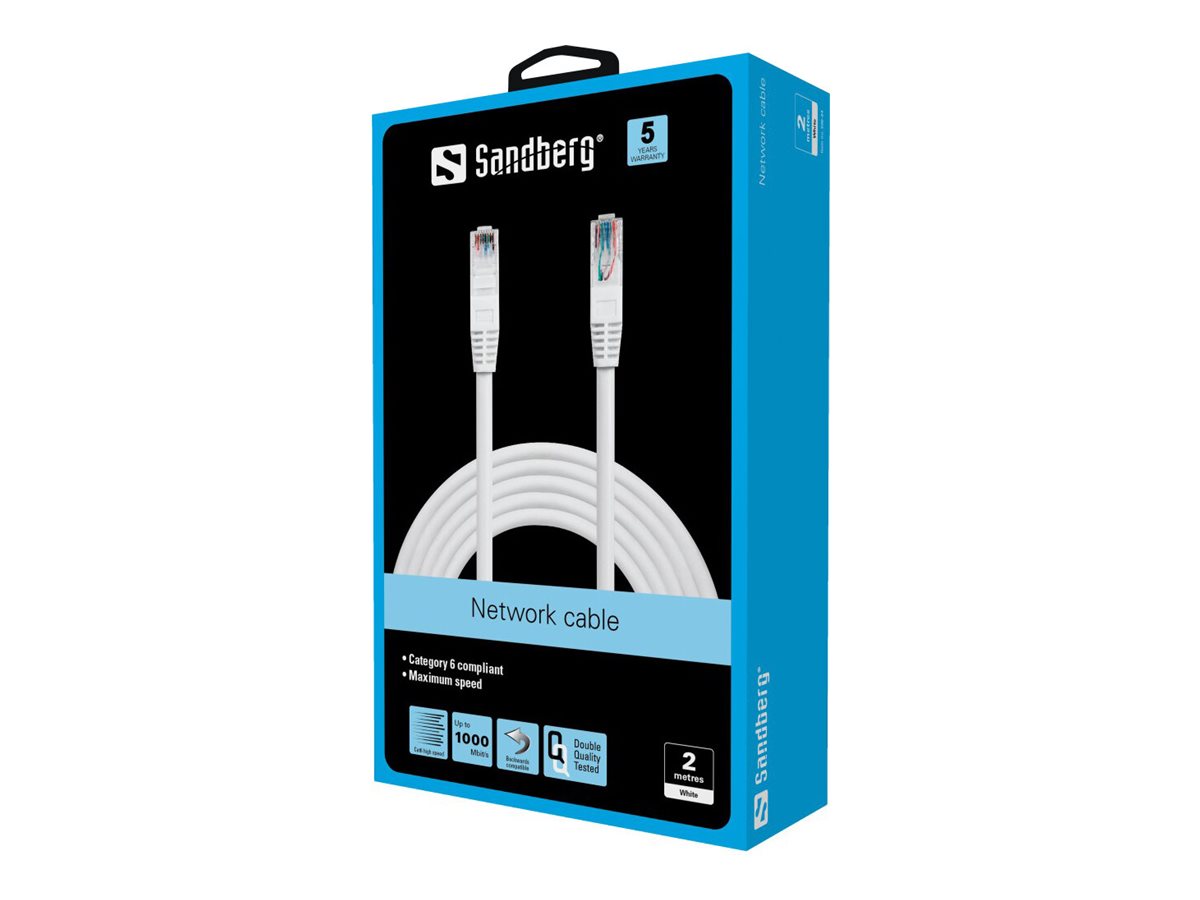 SANDBERG Netzwerk-Kabel UTP Cat6 2 m - Verpackung
