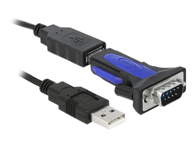 DELOCK Adapter USB 2.0 Typ-A zu 1 x Seriell RS-485 DB9 Vorderansicht