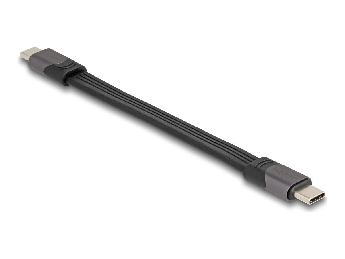 DELOCK USB 40 Gbps FPC Flachbandkabel USB Type-C zu USB Type-C 15cm - Vorderansicht