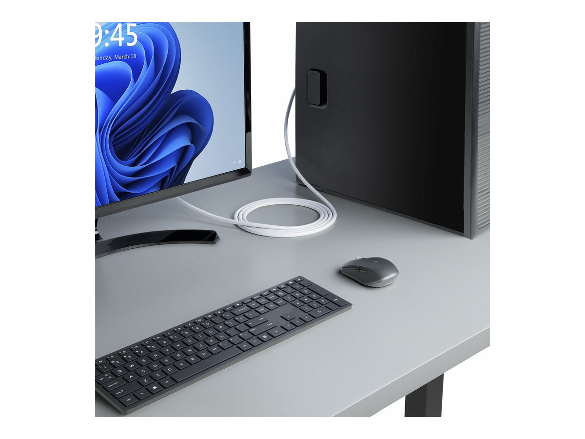 STARTECH.COM 3m DisplayPort 1.2 Kabel VESA-zertifiziert 4K 60Hz 21.6Gbps Rastende DP-Stecker DP 1.2monitor Kabel Weiss