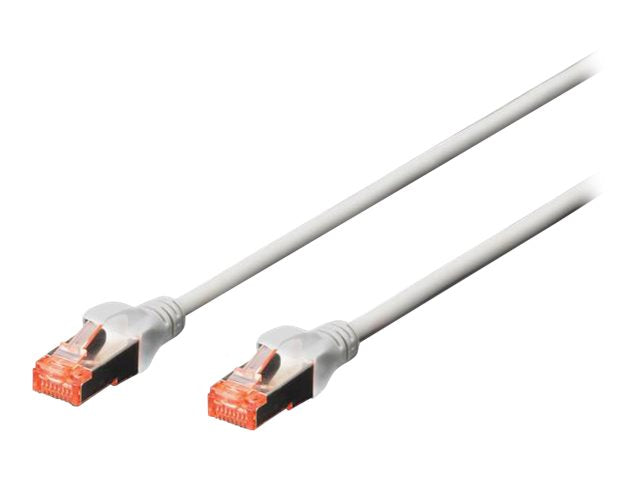 DIGITUS 10xPatch Kabel S-FTP/PIMF CAT6 1m grau - Vorderansicht