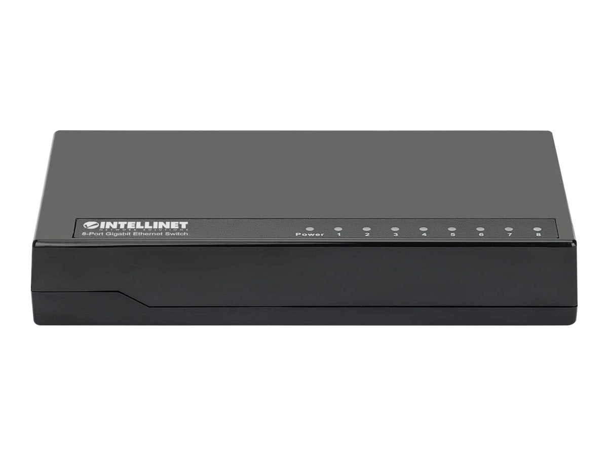INTELLINET 8-Port Gigabit Ethernet Switch Vorderansicht