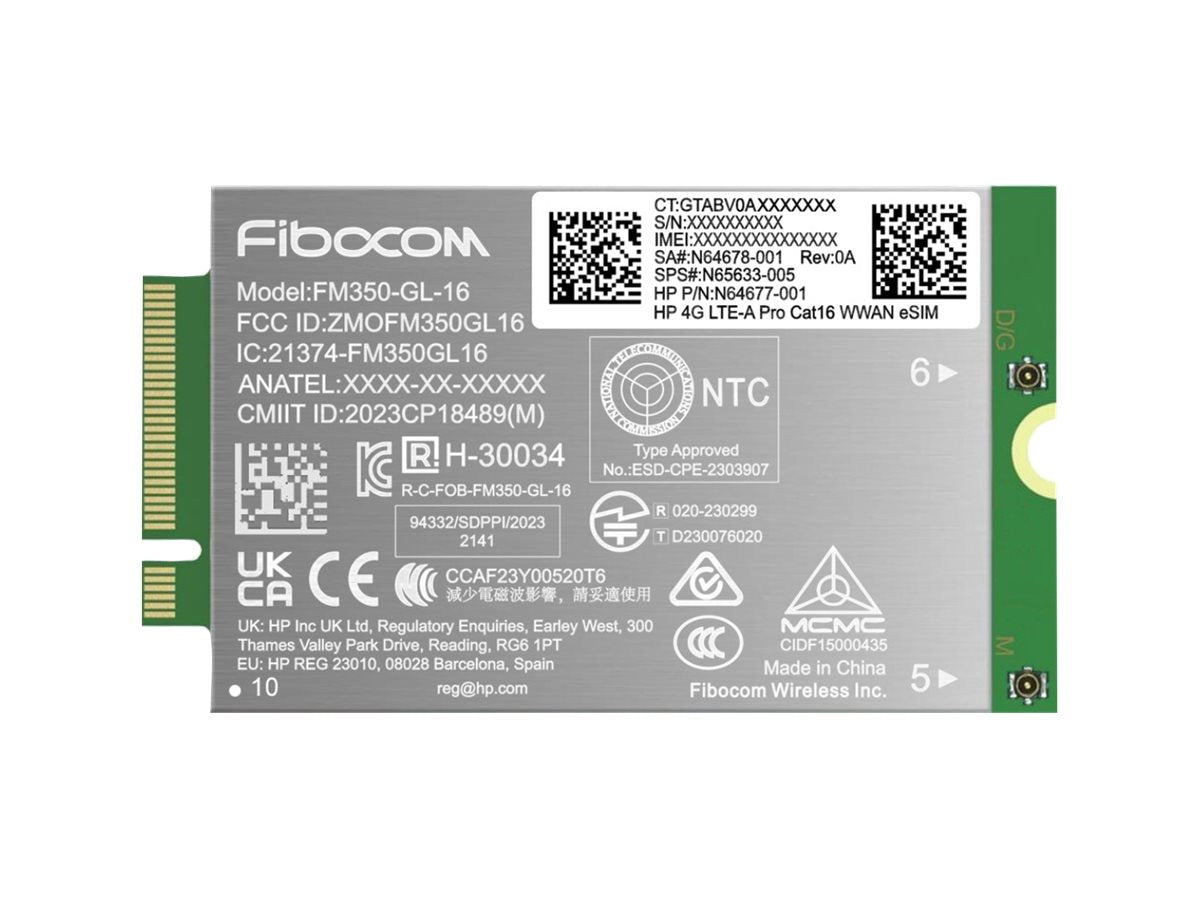 HP 4G LTE-Advanced Pro WWAN für G11 - Vorderansicht