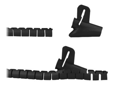 DELOCK Spiralschlauch mit Einziehwerkzeug 2,5m x 15mm schwarz - Verpackung