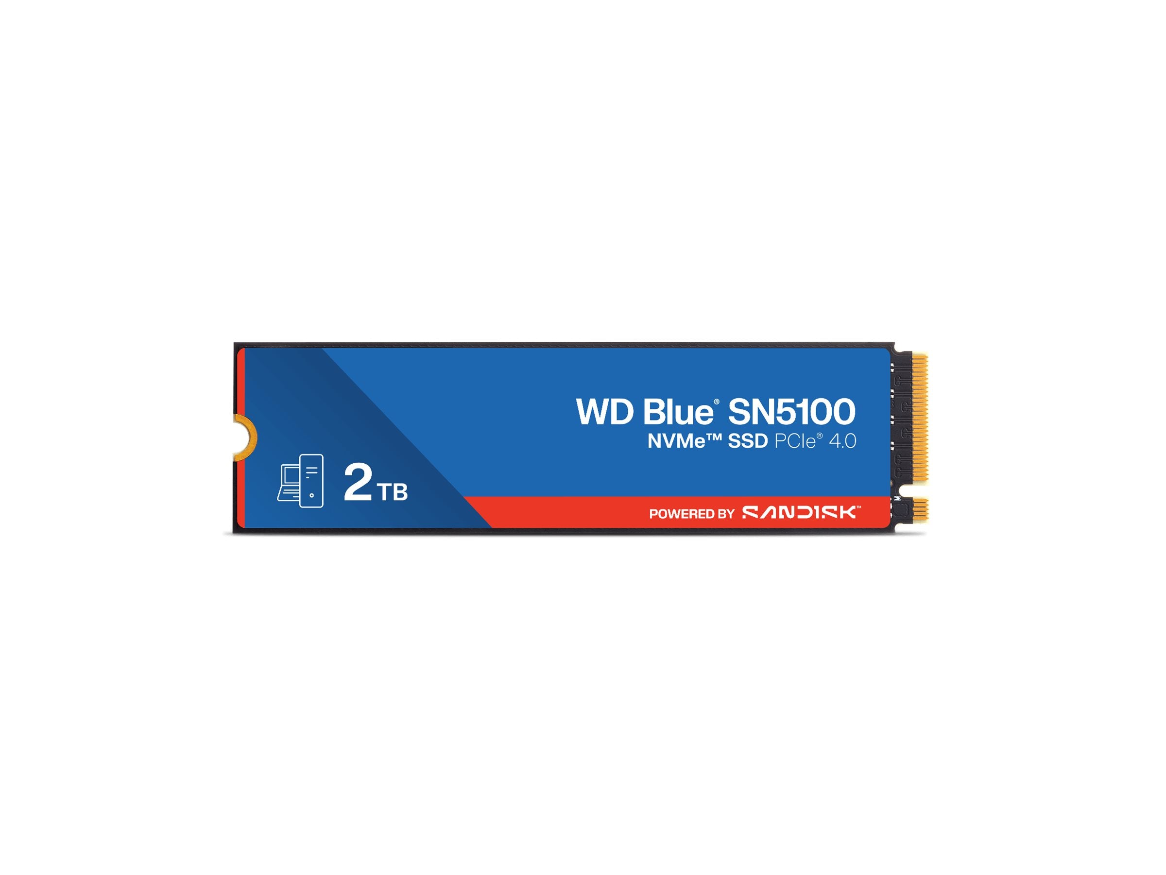 SANDISK WD Blue SN5100 NVMe SSD 2TB Vorderansicht
