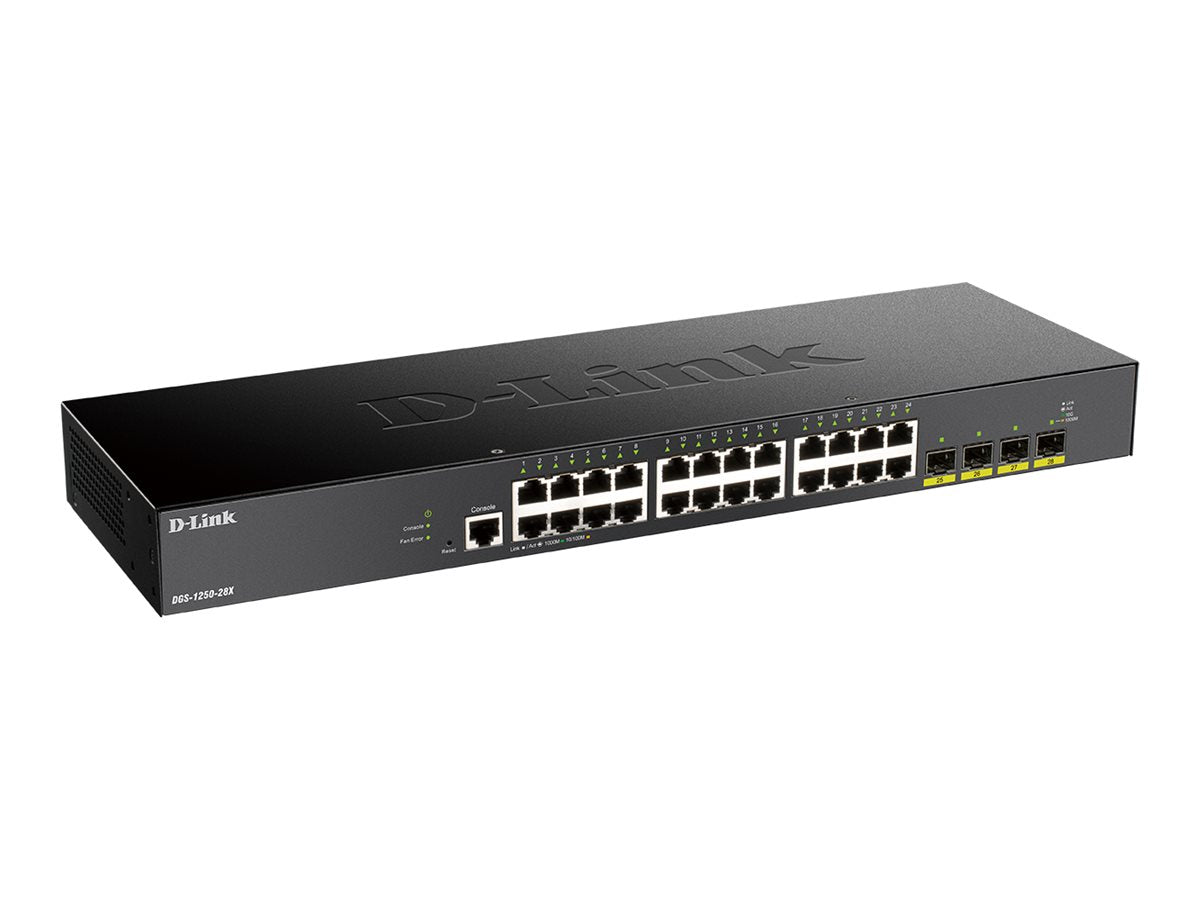 D-LINK DGS-1250-28X/E 28-Port Smart Managed Gigabit Switch Vorderansicht