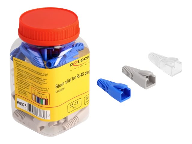 DELOCK Knickschutztülle für RJ45 Stecker Vorderansicht