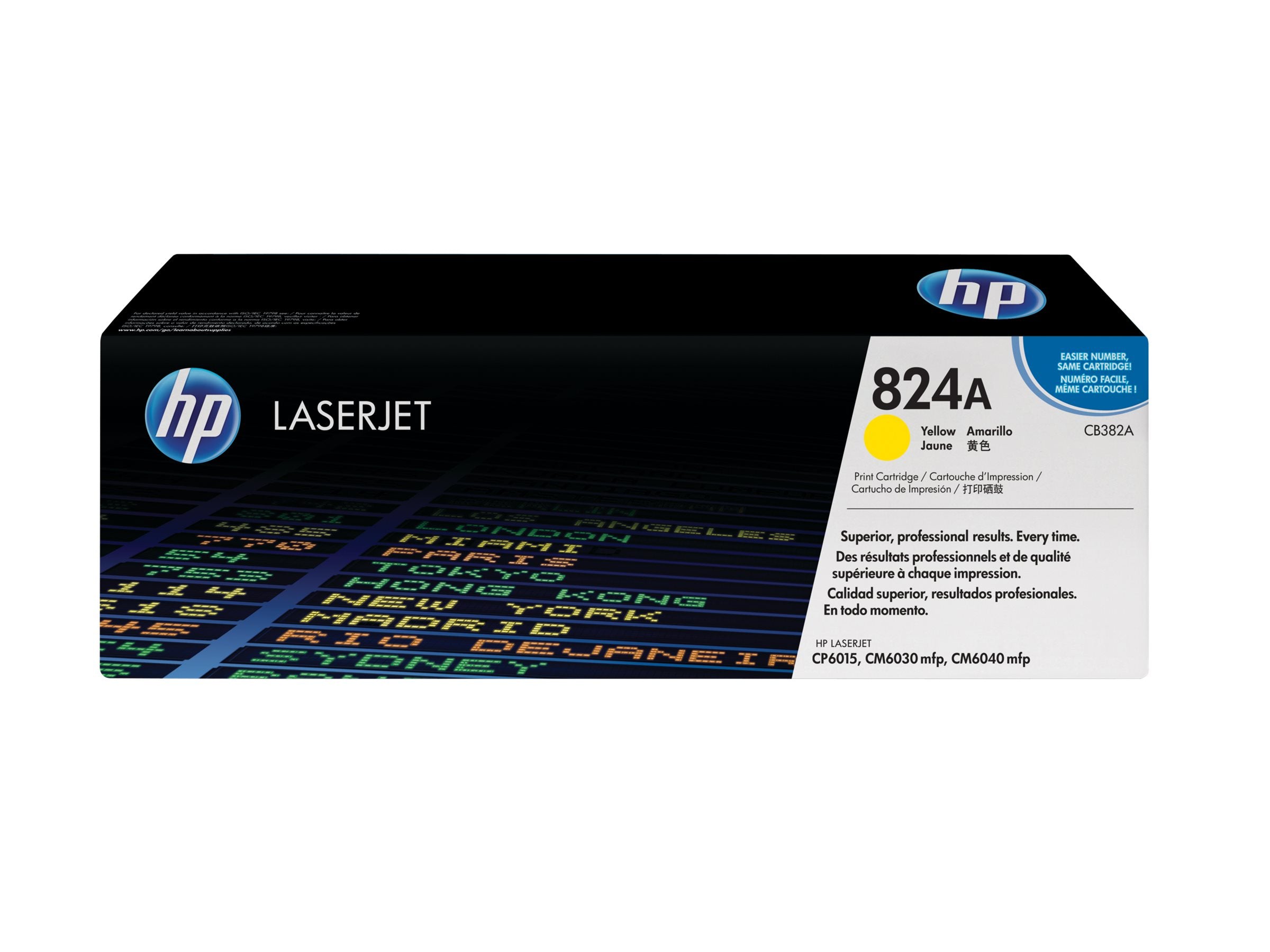 HP 824A Tonerpatrone CB382A gelb Vorderansicht
