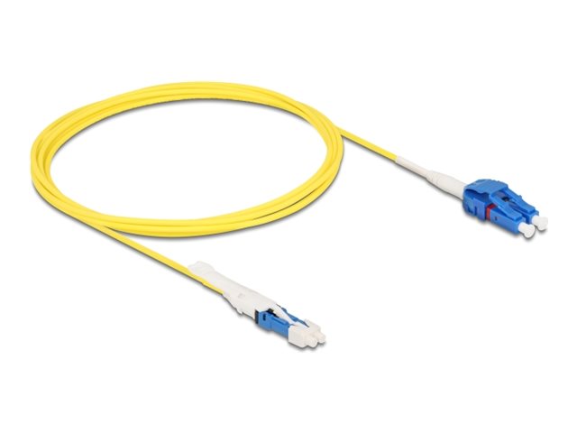 DELOCK LWL Kabel CS Stecker zu LC Duplex UPC Singlemode G657A2 / OS2 Uniboot 2m - Vorderansicht