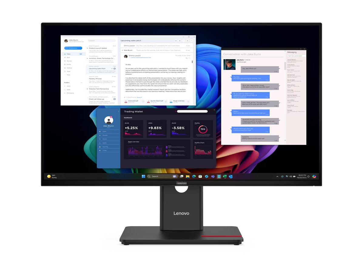 LENOVO ThinkVision T27UD-40 Monitor Vorderansicht