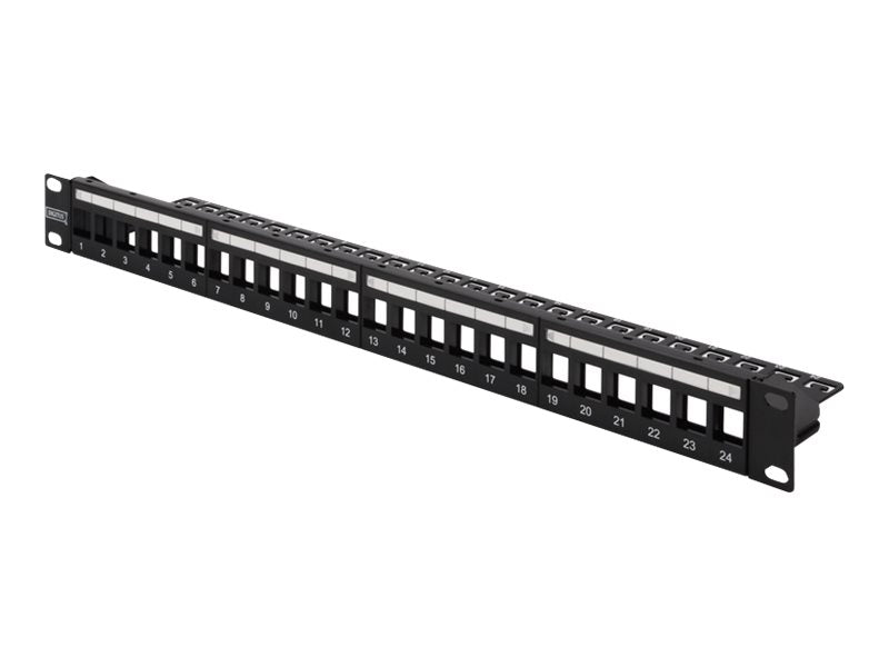 DIGITUS Modulares Patch Panel geschirmt 24-port Vorderansicht