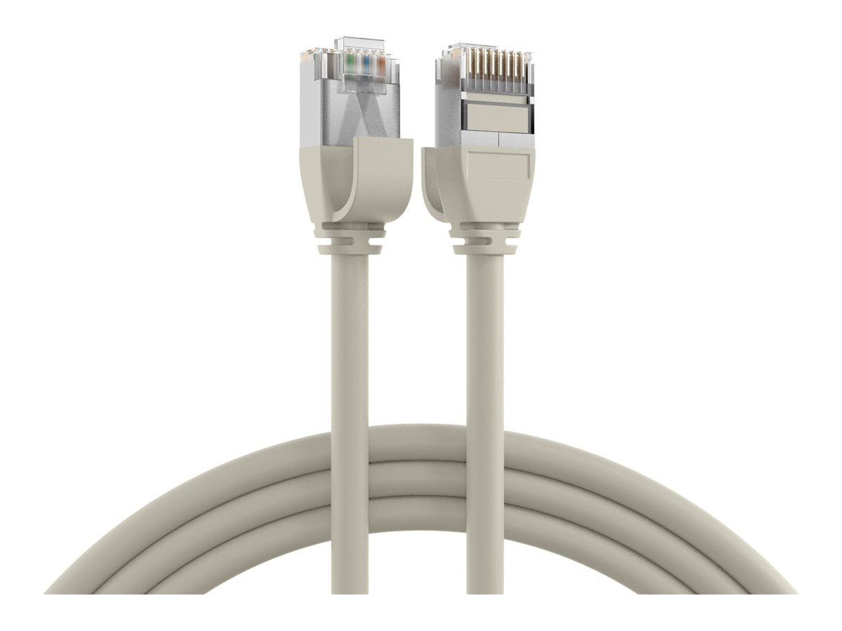 EFB RJ45 Patchkabel Cat.6A S/FTP 2m grau ultraflex - Vorderansicht