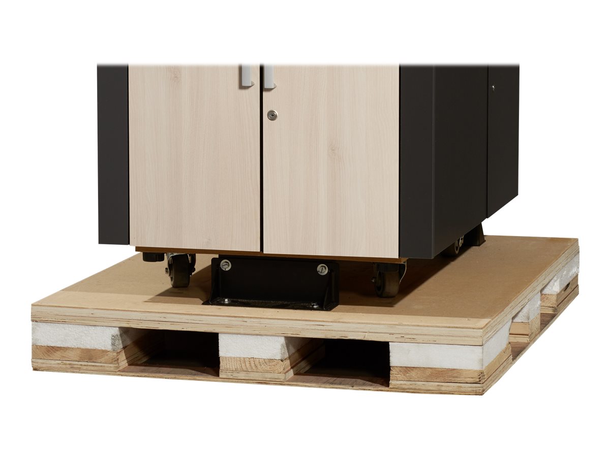 APC NetShelter CX Secure Soundproof Server Room in a Box Enclosure Shock Packaging Rack cabinet with gray oak 24U 19