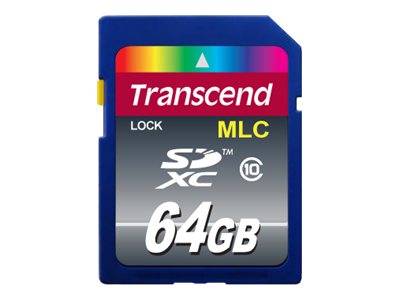 TRANSCEND 64GB SDXC Class10 CARD (MLC)Industrie Vorderansicht