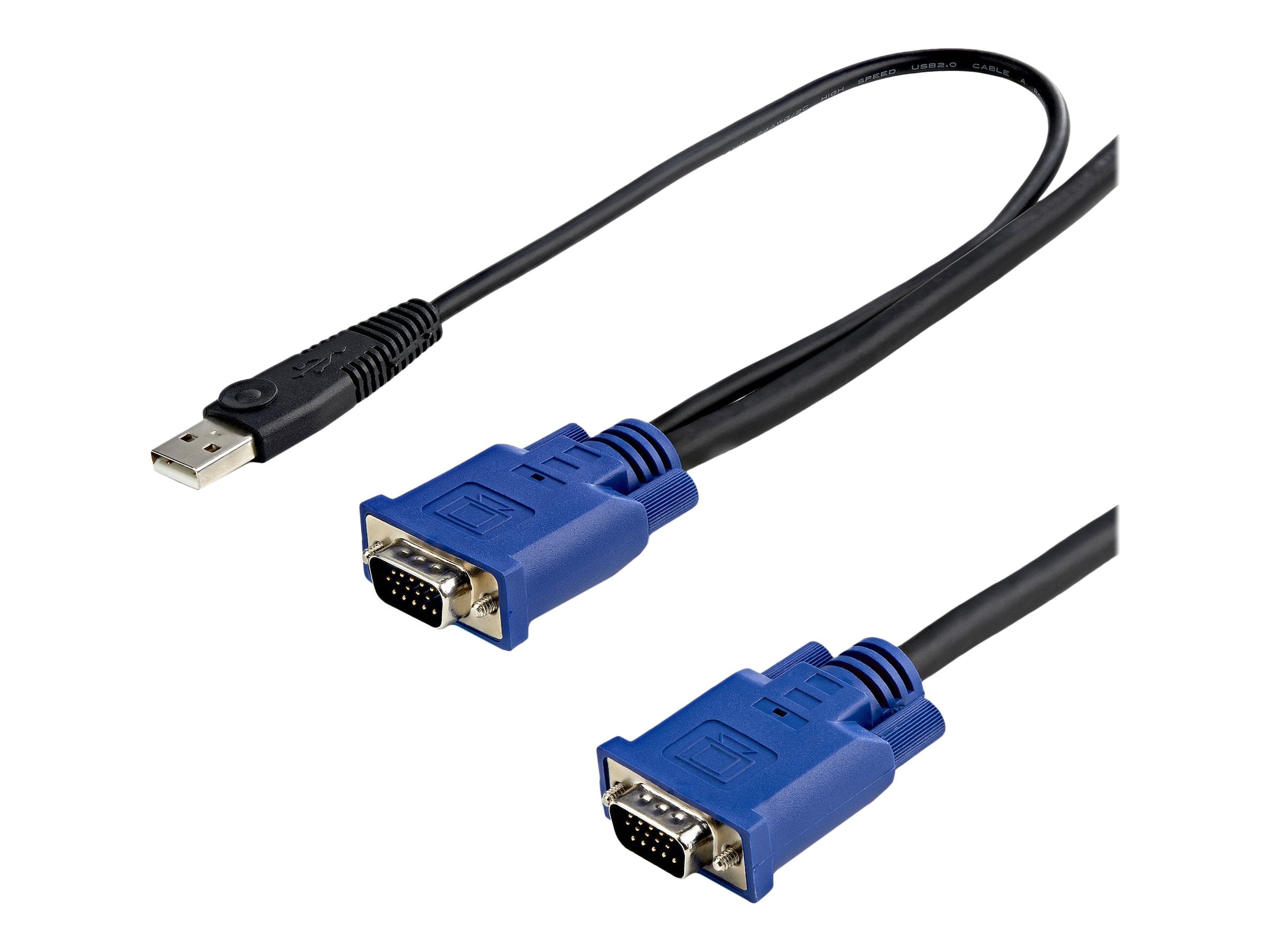 STARTECH.COM 10 ft Ultra Thin USB VGA 2-in-1 KVM Cable - Vorderansicht