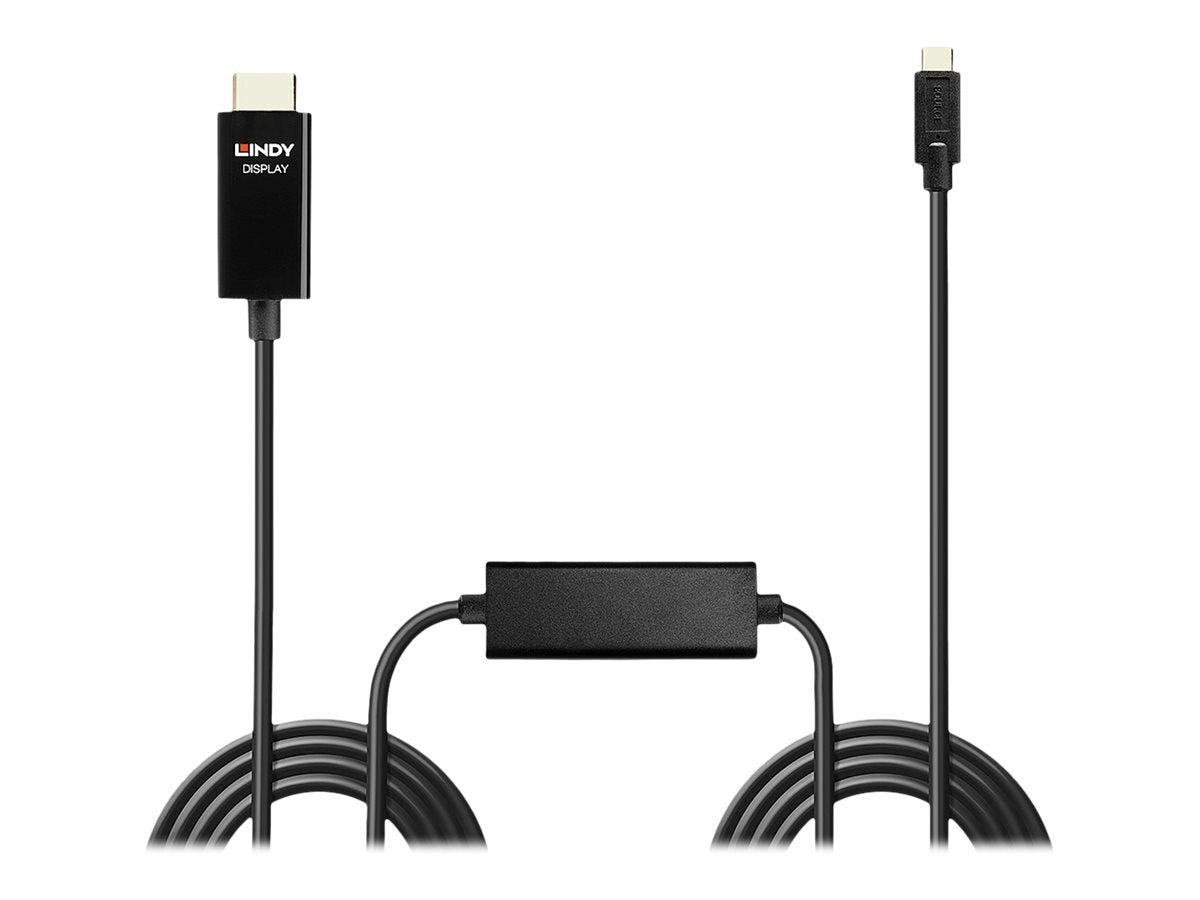 LINDY 10m USB Typ C an HDMI 4K60 Adapter Detailansicht