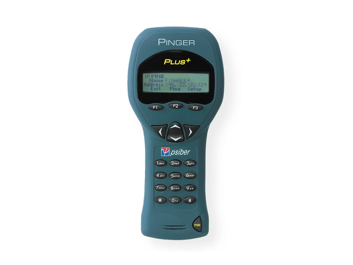 SECOMP Pinger Plus Netzwerk IP Testgerät Vorderansicht