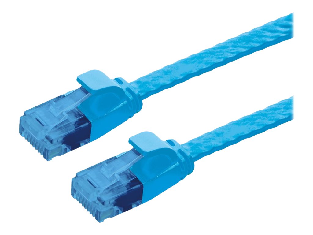 VALUE Patchkabel Kat.6A Class EA UTP extra-flach blau 2m - Vorderansicht