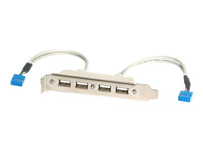 STARTECH.COM 4 Port USB A Female Slot Plate Adapter Anschlussansicht