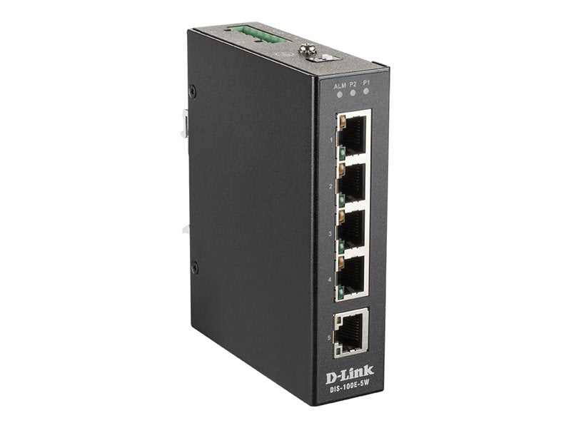 D-LINK DIS-100E-5W 5-Port Unmanaged Fast Ethernet Industrie Switch Verpackung