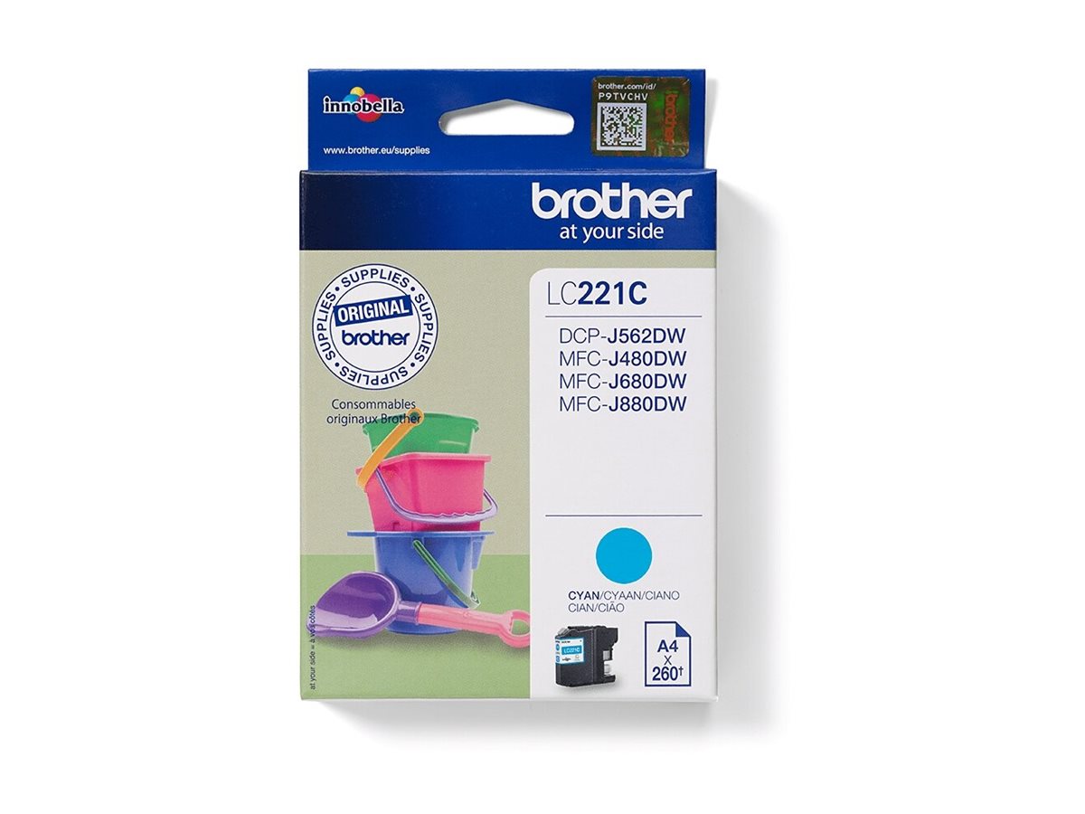 BROTHER LC221C Tintenpatrone Vorderansicht