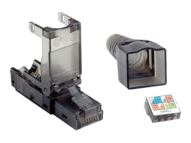 VALUE feldkonfektionierbarer RJ-45 Stecker Kat.6A Class EA UTP - Vorderansicht
