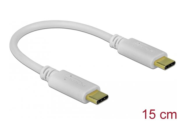 DELOCK USB Type-C Ladekabel 15cm Vorderansicht