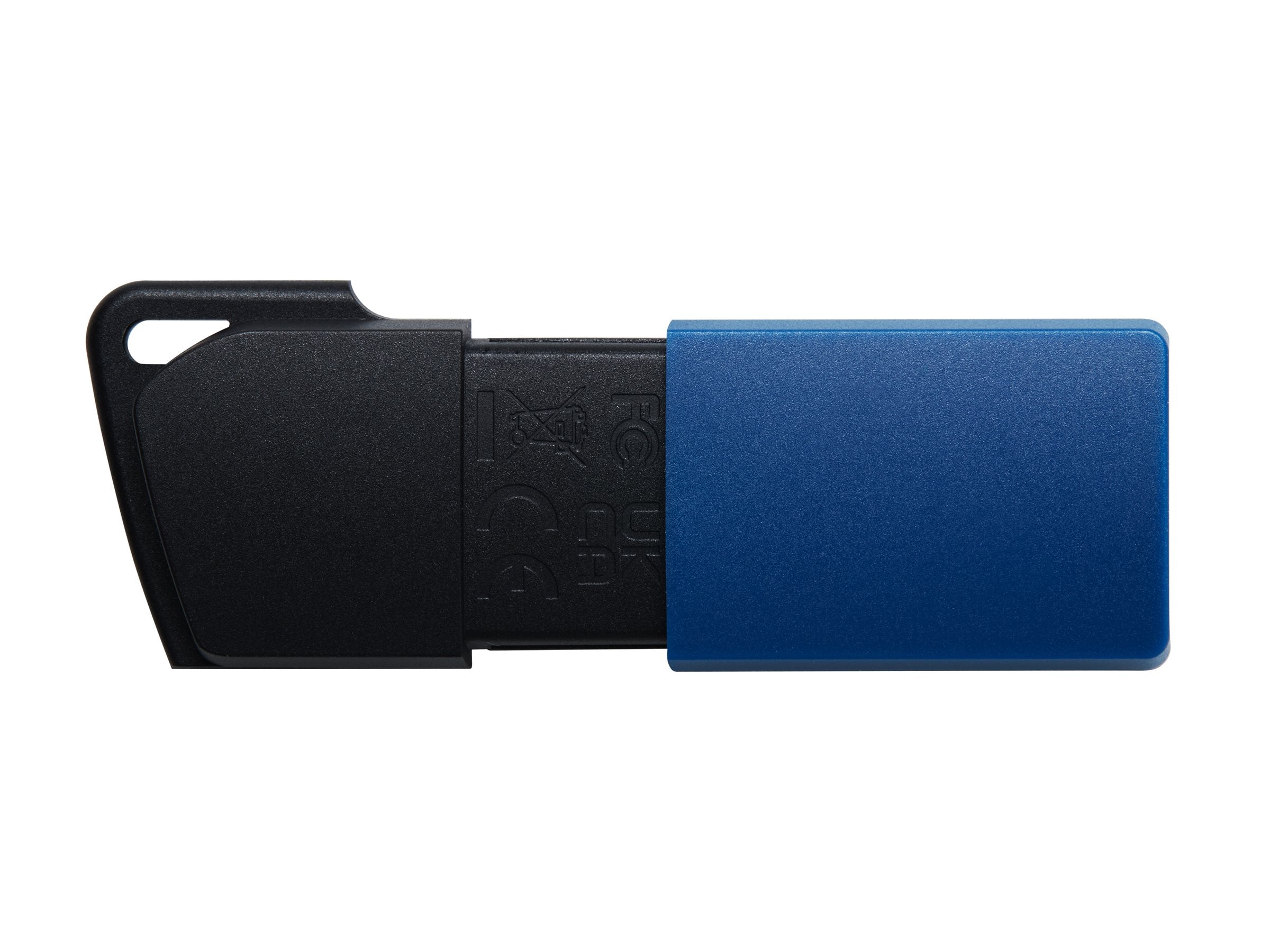 KINGSTON 64GB USB3.2 Gen 1 DataTraveler Exodia M Black + Blue Vorderansicht