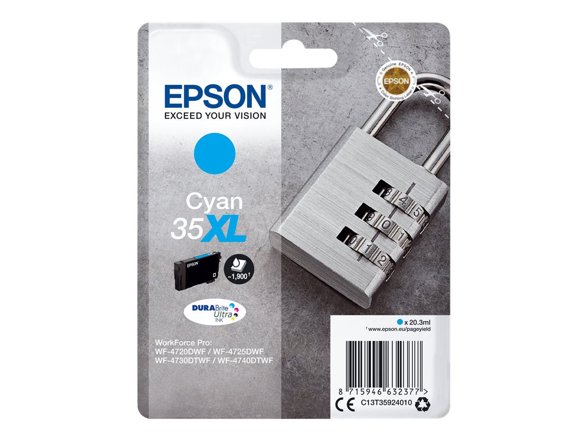 EPSON 2LB 35XL Ink Cyan 20.3ml Verpackung