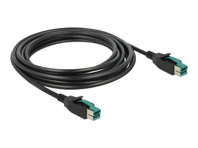 DELOCK PoweredUSB Kabel Stecker 12 V > PoweredUSB Stecker 12 V 4 m für POS Drucker und Terminals