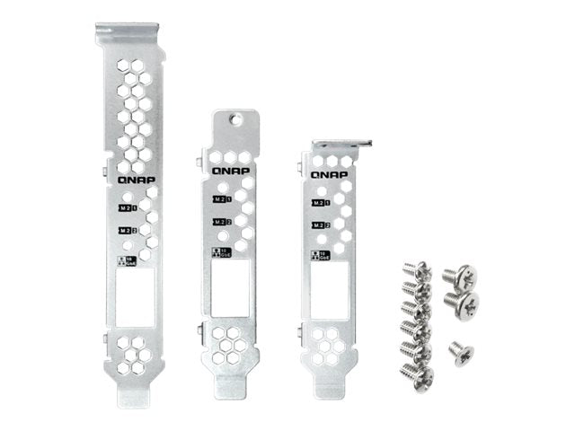 QNAP Long/flat/short 117x22/90x18/80x16 mm profile brackets für QM2-2X10G1T A - Vorderansicht