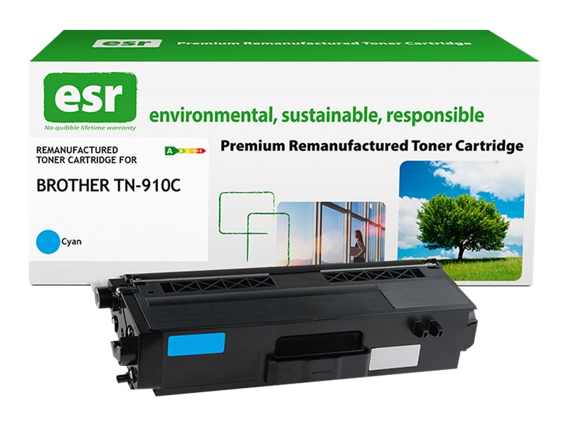ESR Toner cartridge compatible with Brother TN-910C cyan remanufactured 9.000 pages