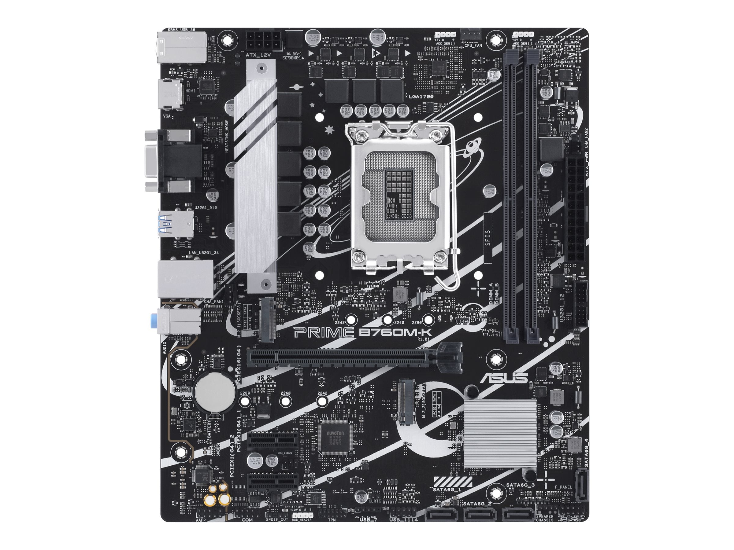 ASUS PRIME B760M-K Motherboard Vorderansicht