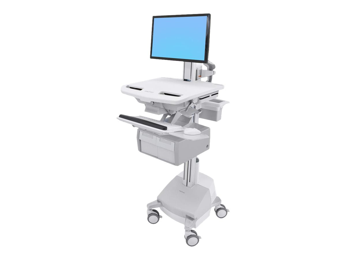 Seitenansicht des ERGOTRON StyleView Wagens mit Schubladen