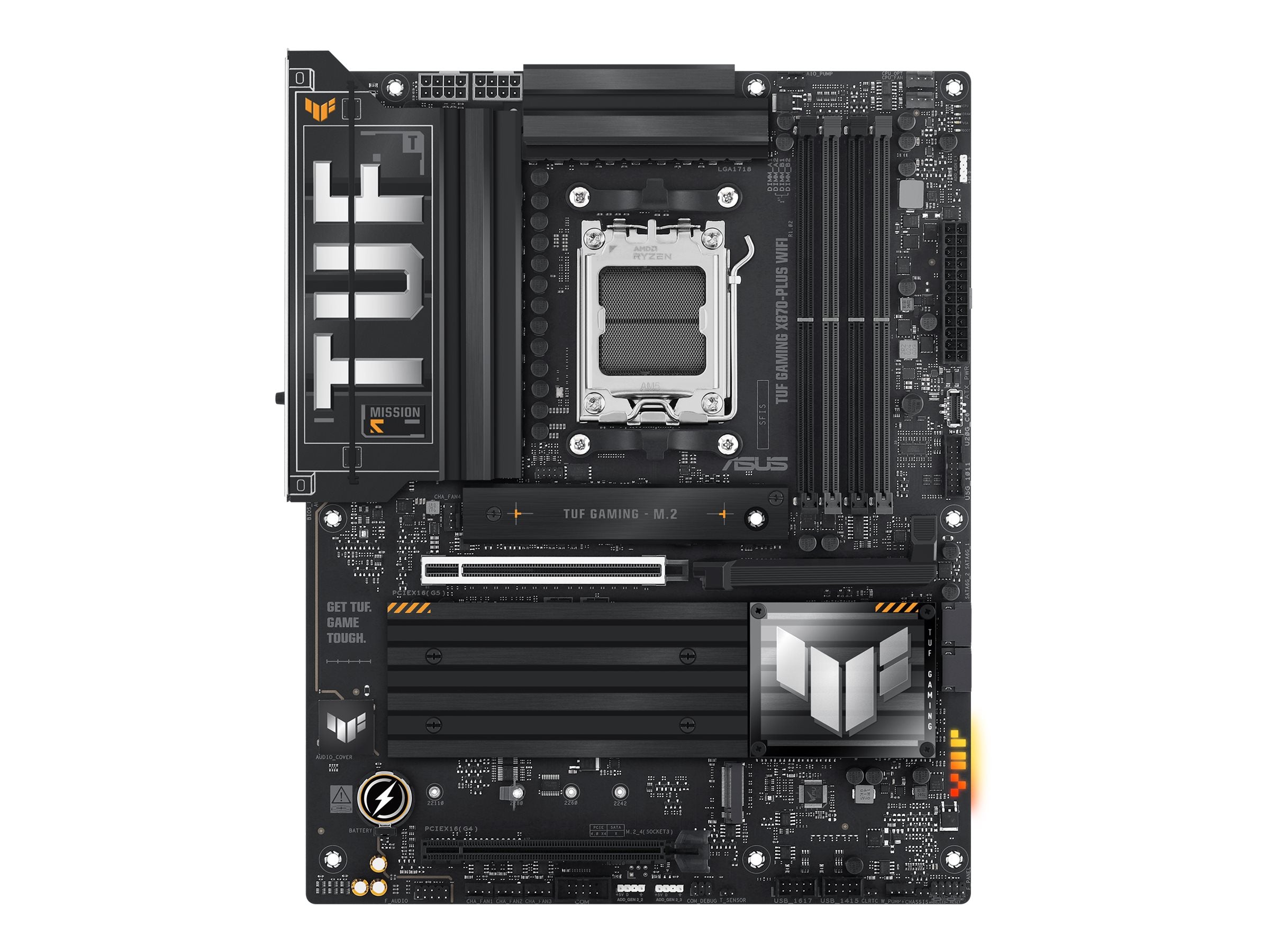 ASUS TUF GAMING X870-PLUS WIFI AM5 DDR5 ATX MB Vorderansicht