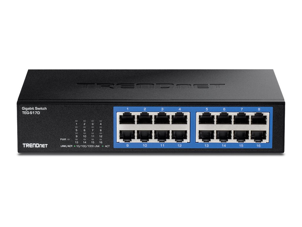 TRENDNET TEG-S17D 16-Port Gigabit-Desktop-Switch Verpackung