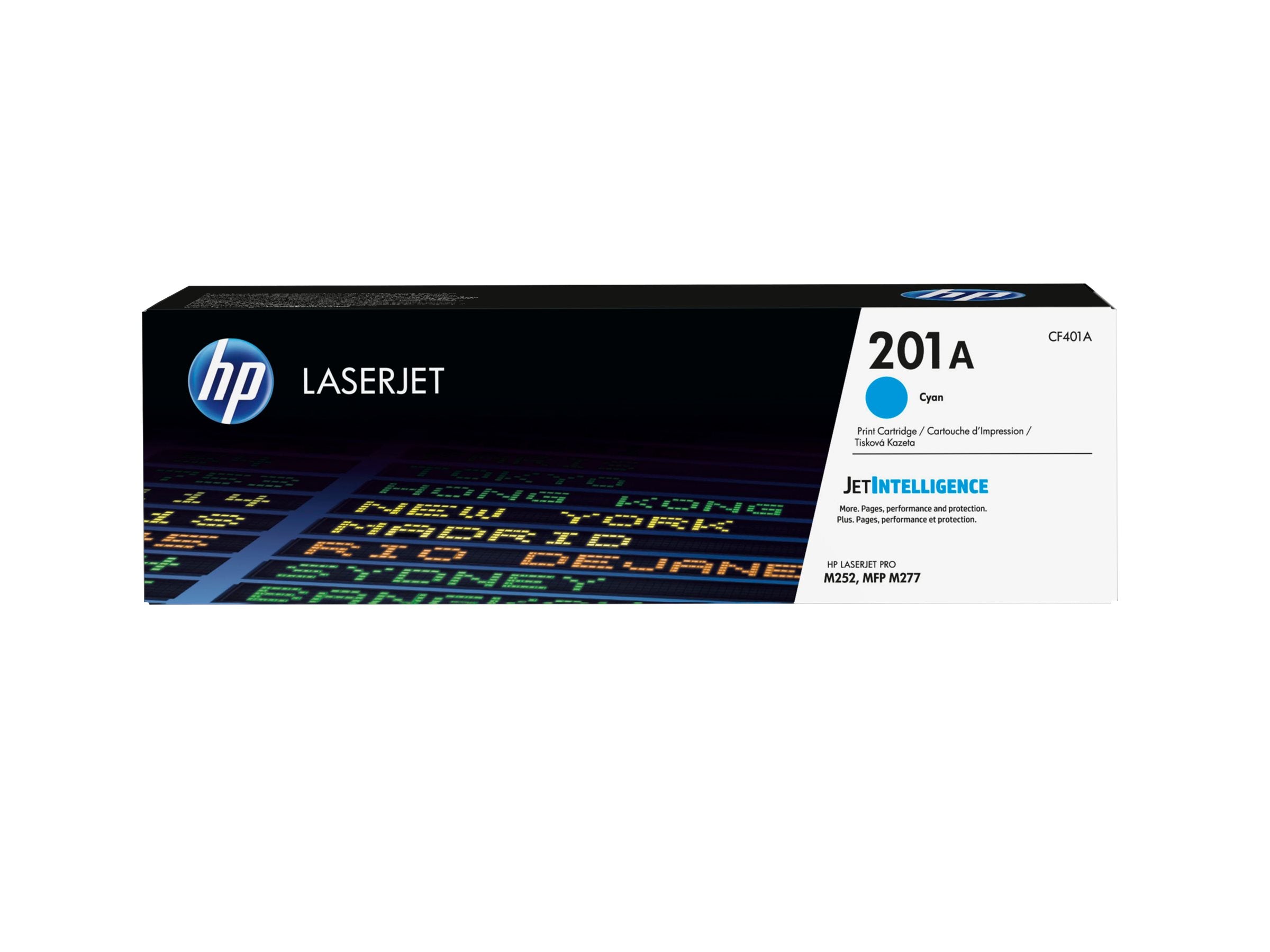 HP 201A Tonerpatrone CF401A cyan Vorderansicht