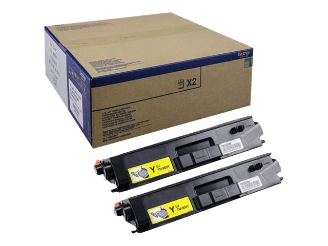 BROTHER Toner Gelb Twin Pack TN-900Y Vorderansicht