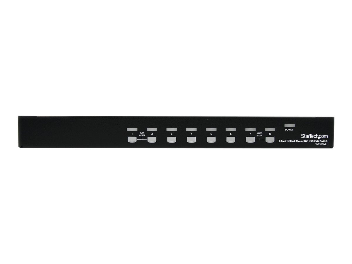 STARTECH.COM 8 Port 1HE DVI USB KVM Switch - Vorderansicht