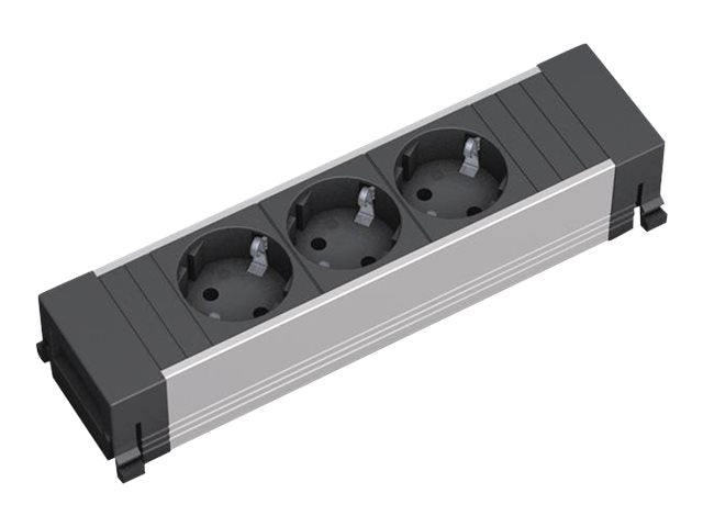 BACHMANN POWER FRAME 3xCEE7/3 kurz Kunststoffprofil Vorderansicht