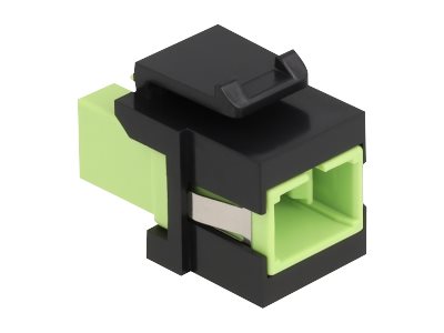 DELOCK Keystone Modul SC Simplex Buchse zu SC Simplex Buchse lindgrün/schwarz - Verpackung