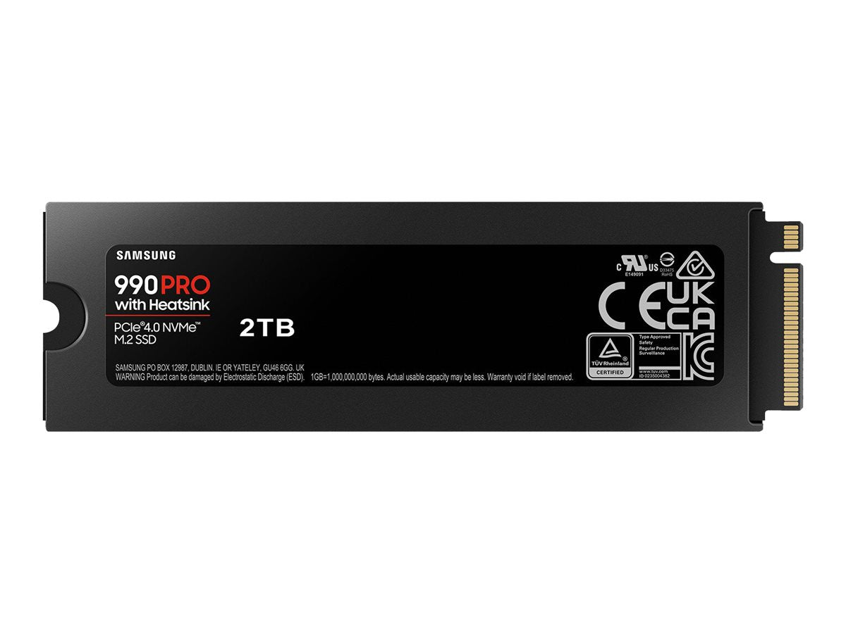 SAMSUNG 990 PRO SSD 2TB M.2 NVMe PCIe 4.0 Heatsink Verpackung