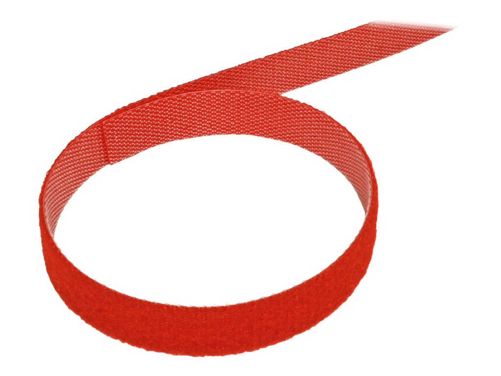VALUE Klettband auf Rolle 10mm rot 25m - Verpackung