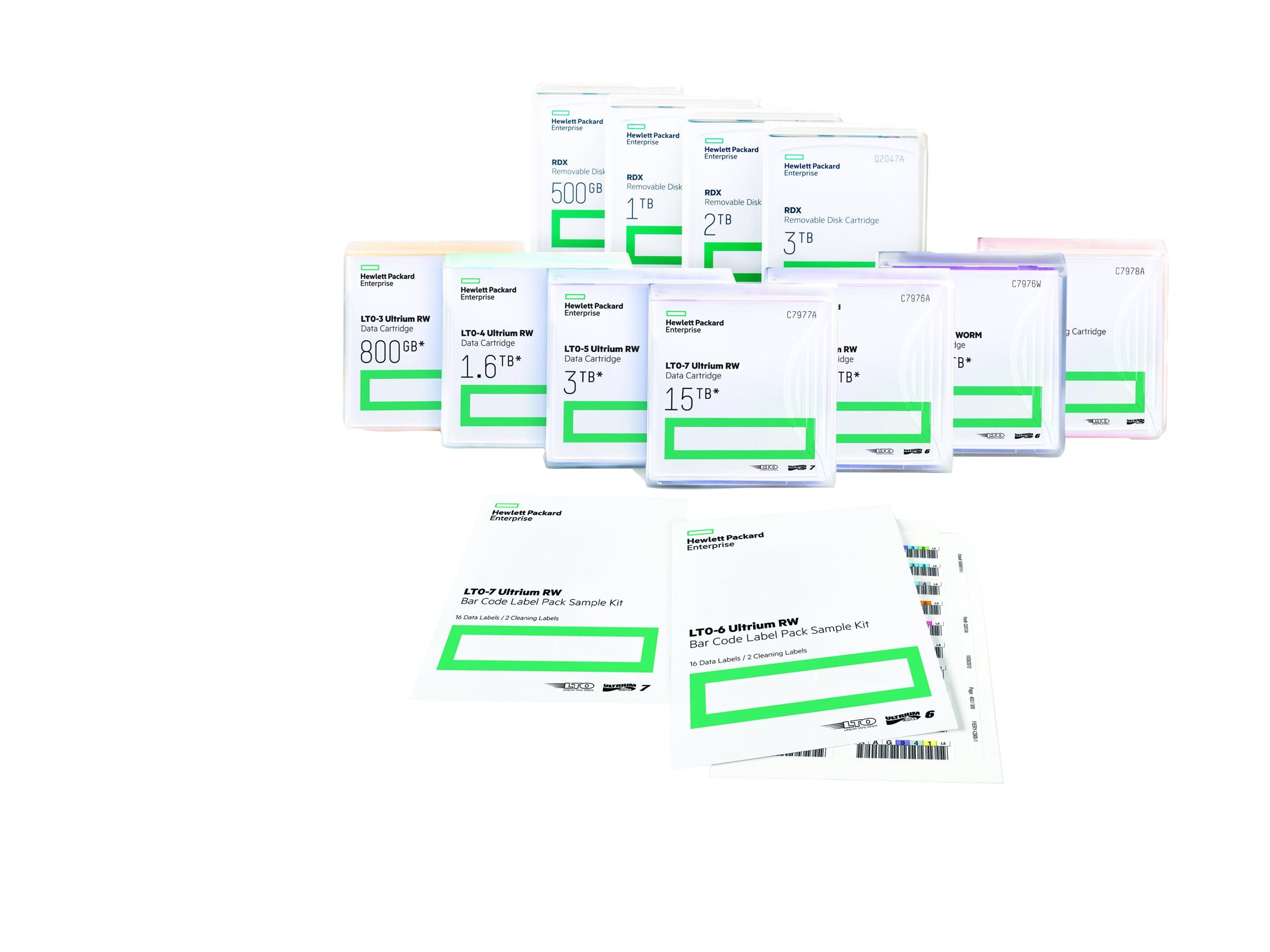 HPE LTO Ultrium 5 RW Kassetten Vorderansicht