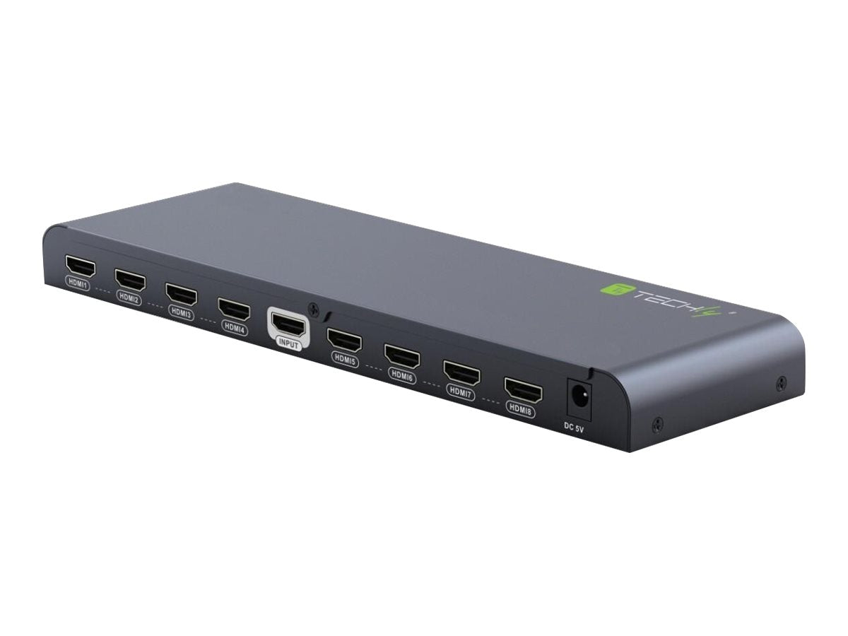 TECHLY HDMI2.0 Splitter 4K UHD 3D 8-Port Vorderansicht