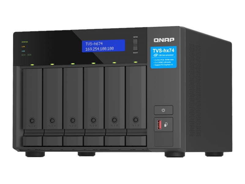 QNAP TVS-H674-I3-16G 6-bay NAS Vorderansicht