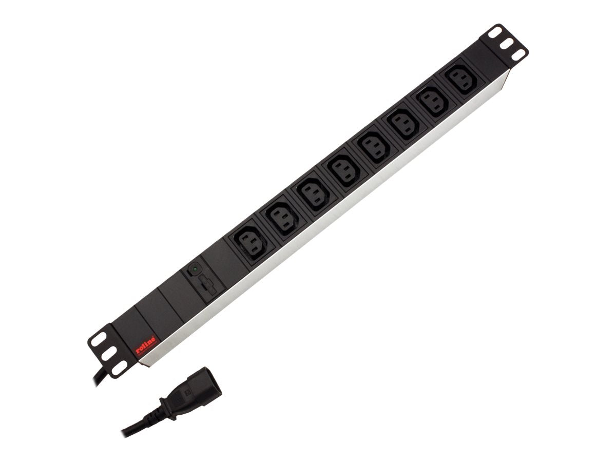 ROLINE 48,26cm 19 Zoll-Steckdosenleiste Vorderansicht